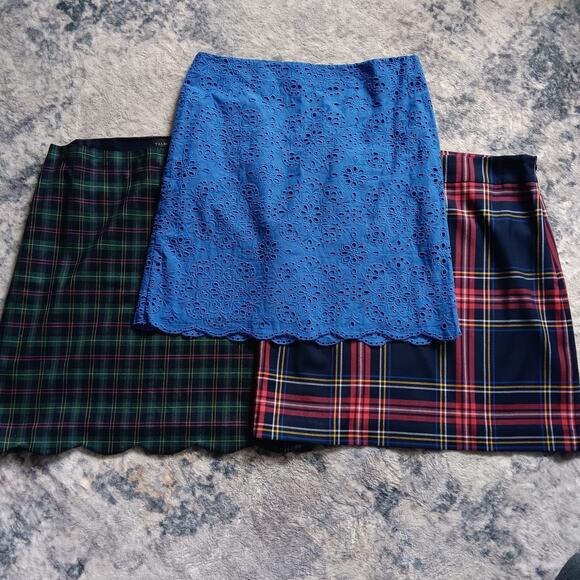 Talbots Womens Knee Length Skirt Bundle Lot Of 3 Size 12 - Picture 1 of 16